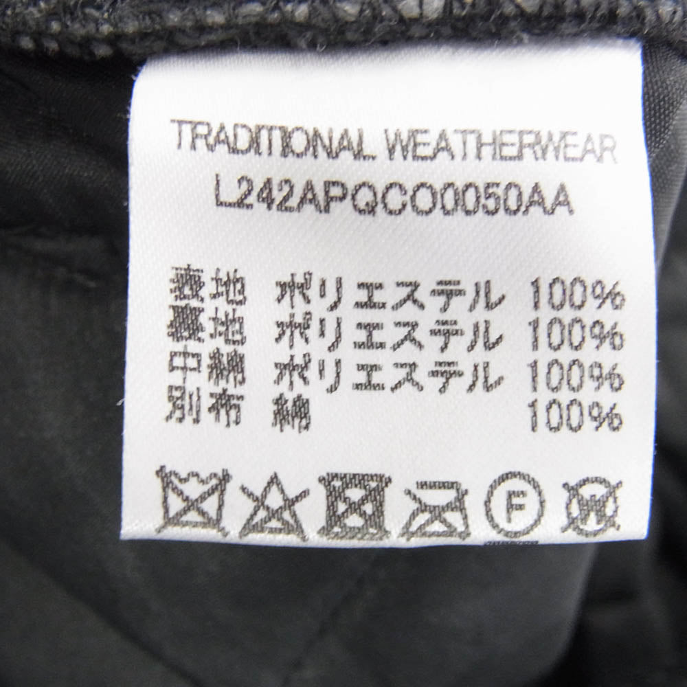 Traditional Weatherwear トラディショナルウェザーウェア 24AW L242APQCO0050AA ARKLEY アークリー ノーカラー ショート キルティングジャケット ブラック系 34【中古】