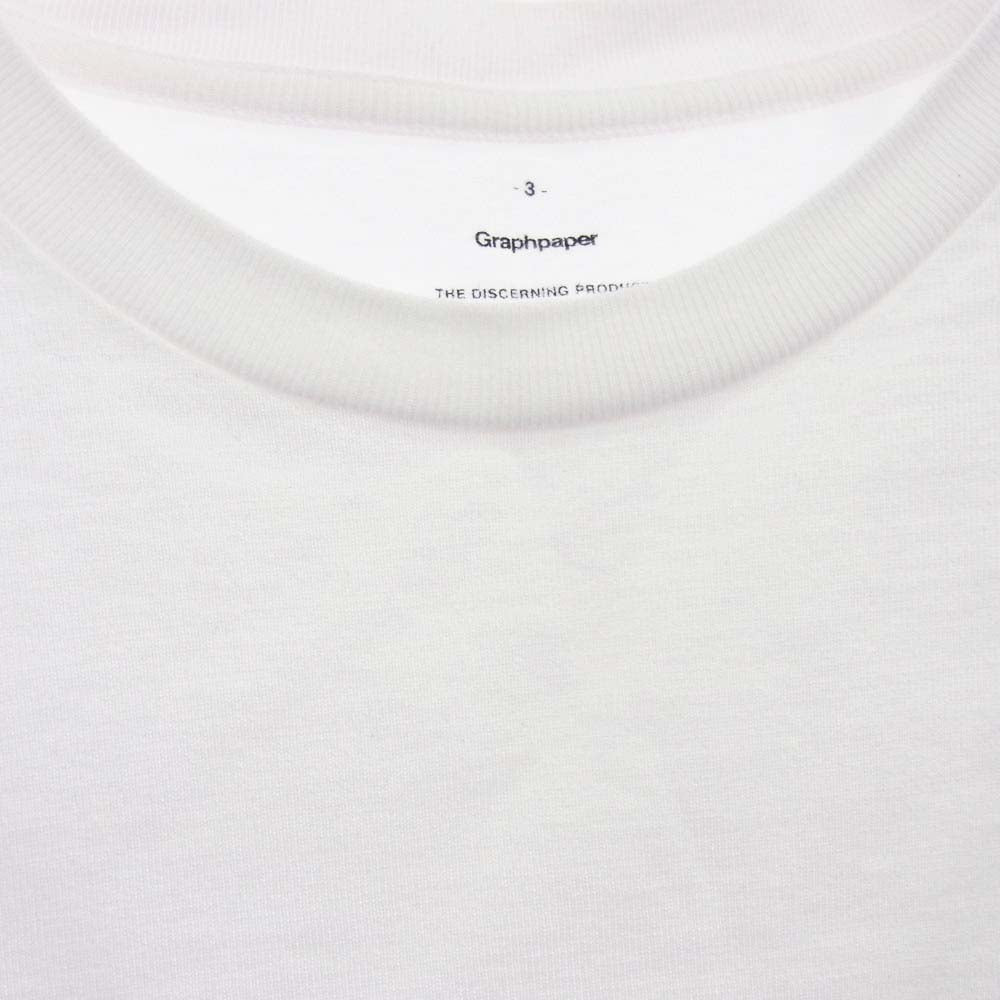 GRAPHPAPER グラフペーパー クルーネック 半袖 Tシャツ ホワイト系 3【中古】