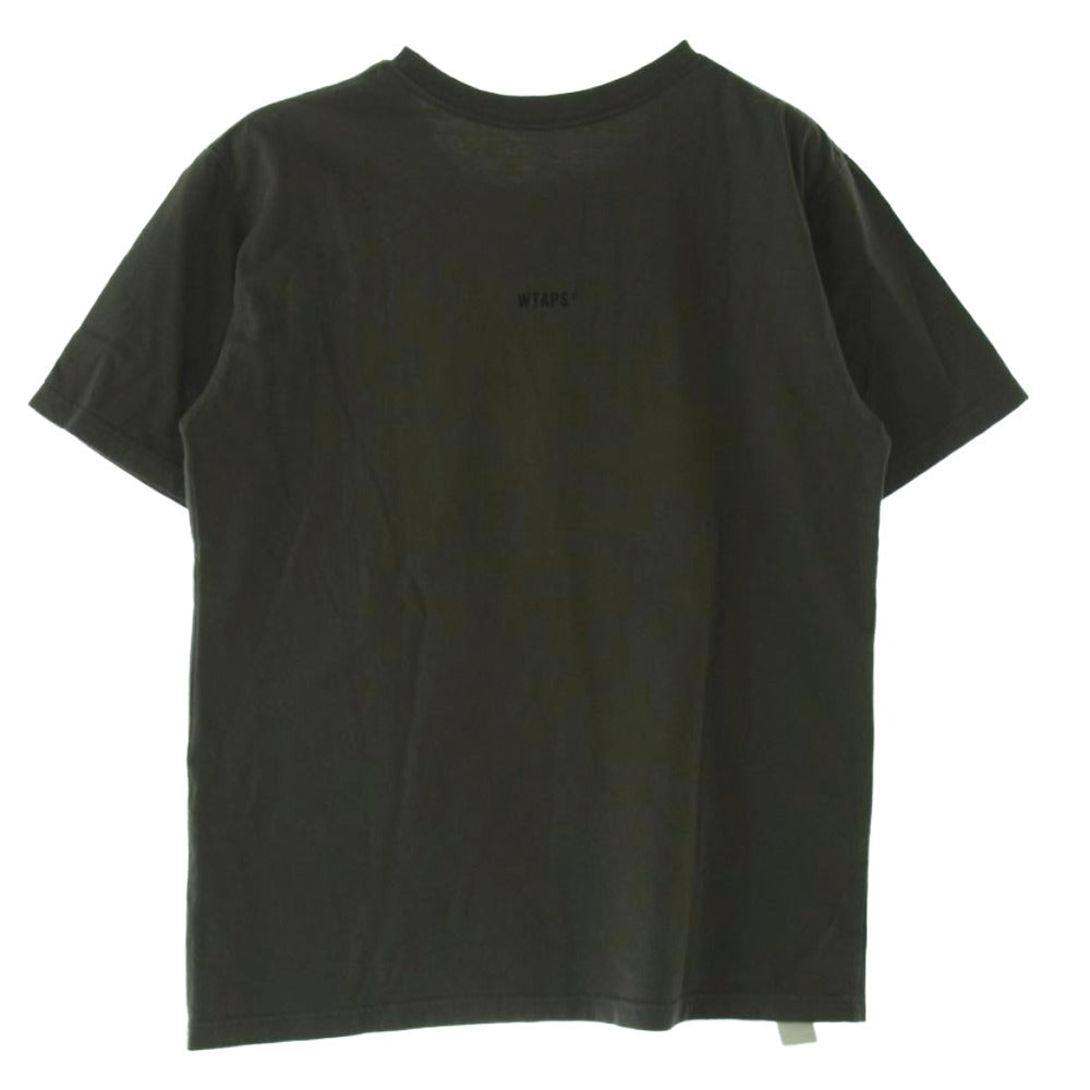 WTAPS ダブルタップス 19ss BAR TEE OLIVE DRAB 半袖 Tシャツ カーキ系【中古】