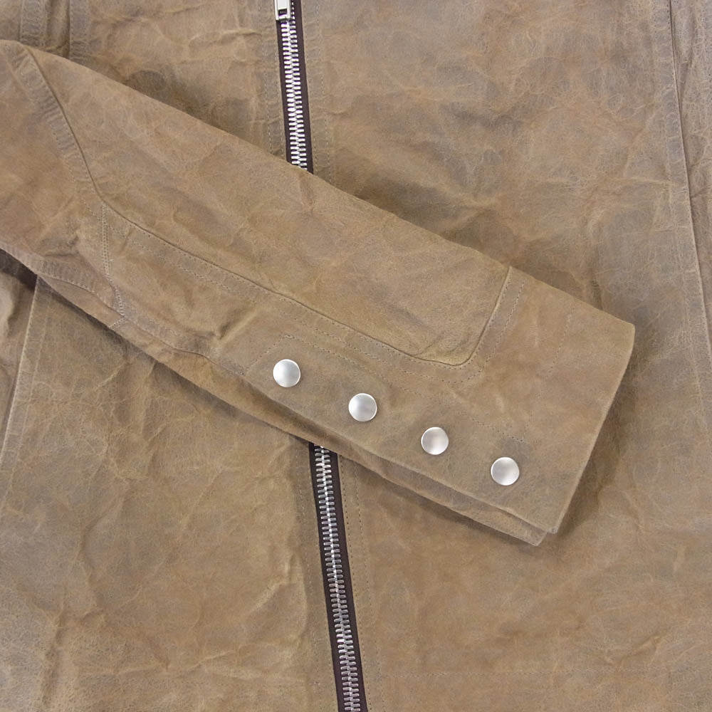 Rick Owens リックオウエンス 20AW RU20F3768-LBI BAUHAUS LEATHER JACKET バウハウス ラムレザー ライダースジャケット ブラウン系 48【中古】