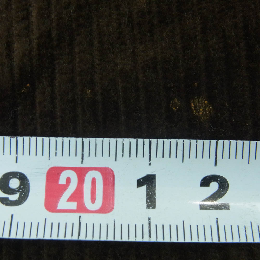 CAMIEL FORTGENS カミエルフォートへンス 21AW 2タック ワイド テーパード コーデュロイ パンツ ダークブラウン系 M【中古】