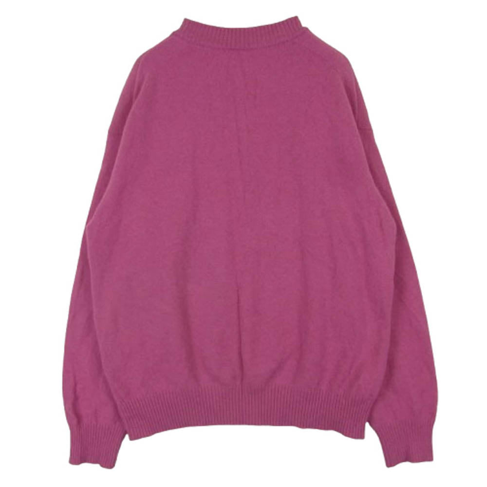 Sacai サカイ 22AW 22-0443S MADSAKI KNIT PULLOVER マサキ フロント刺繍 ウール ニット セーター ピンク系 776 2【中古】