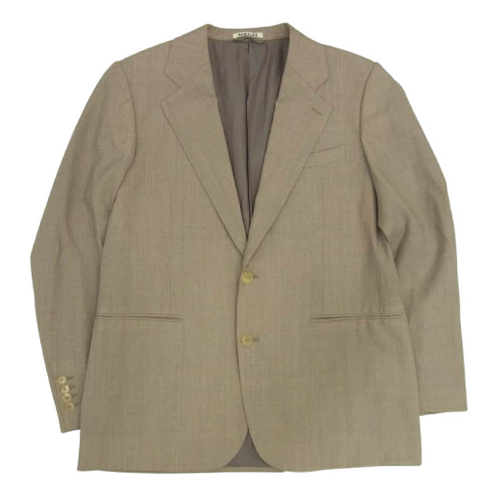 AURALEE オーラリー 21SS A21SJ01WH WASHABLE WOOL TROPICAL JACKET ウォッシャブル ウール トロピカル テーラードジャケット ブラウン系 4【中古】