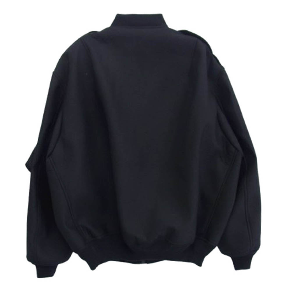 JUNYA WATANABE COMME des GARCONS MAN ジュンヤワタナベコムデギャルソンマン 23AW WL-J003 Wool Serge Bonding Blouson ウールサージ ボンディング ブルゾン MA-1 ブラック系 M【中古】