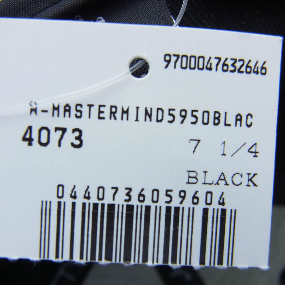 mastermind JAPAN マスターマインドジャパン NEW ERA ニューエラ ロゴ刺繍 スカル ベースボール キャップ 帽子 ブラック系【美品】【中古】