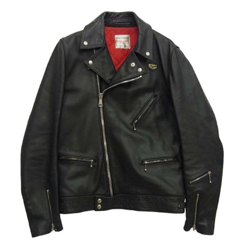 Lewis Leathers ルイスレザー CYCLONE サイクロン レザー ダブル ライダース ジャケット ブラック系 42【中古】