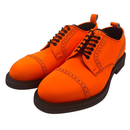 キッズラブゲイト FRITZ ストレートチップ レザー ラバーソール シューズ オレンジ オレンジ系 UK8.5(27cm)【新古品】【未使用】【中古】