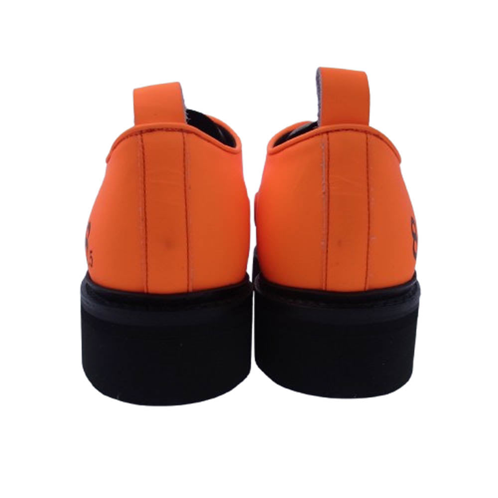 キッズラブゲイト TOM ポインテッドトゥ VIBRAM社製 ビブラム EVスポンジソール レザー シューズ オレンジ オレンジ系 ブラック系 UK8.5(27cm)【新古品】【未使用】【中古】