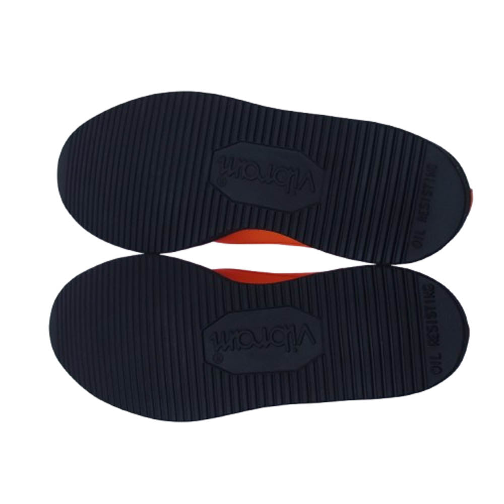 キッズラブゲイト TOM ポインテッドトゥ VIBRAM社製 ビブラム EVスポンジソール レザー シューズ オレンジ オレンジ系 ブラック系 UK8.5(27cm)【新古品】【未使用】【中古】