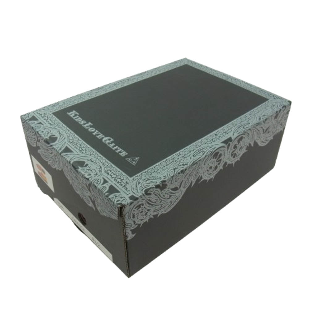 キッズラブゲイト TOM ポインテッドトゥ VIBRAM社製 ビブラム EVスポンジソール レザー シューズ オレンジ オレンジ系 ブラック系 UK8.5(27cm)【新古品】【未使用】【中古】