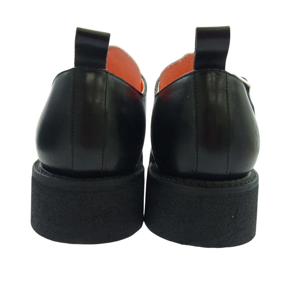 キッズラブゲイト RICHARD-M ダブルモンク ラバーソール レザー シューズ ブラック系 UK8.5(27cm)【新古品】【未使用】【中古】