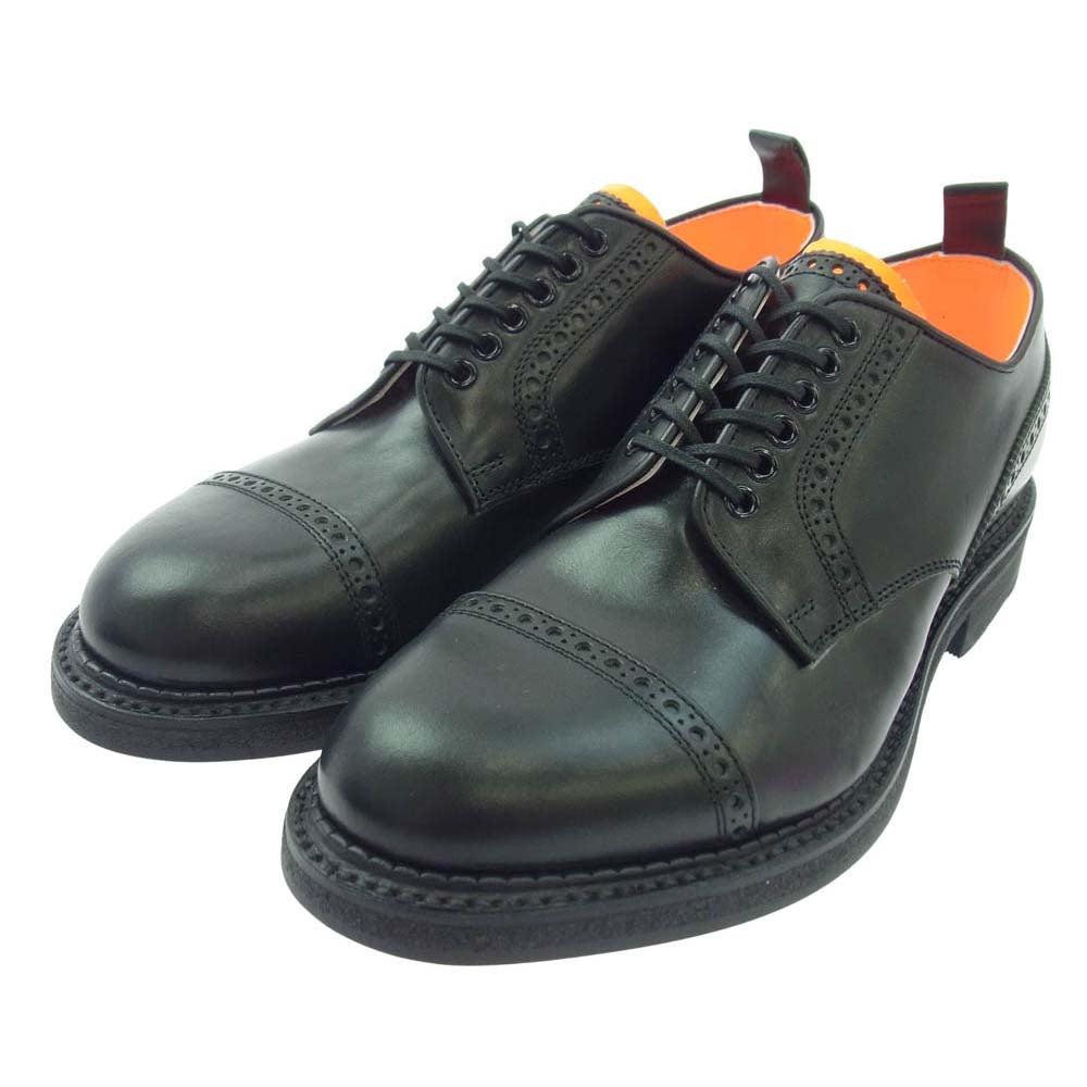 キッズラブゲイト FRITZ ストレートチップ レザー ラバーソール シューズ ブラック ブラック系 UK8.5(27cm)【新古品】【未使用】【中古】