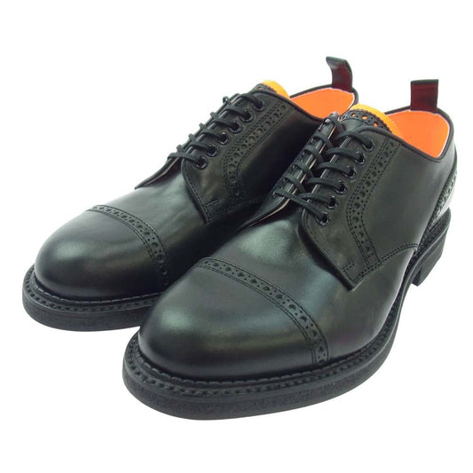 キッズラブゲイト FRITZ ストレートチップ レザー ラバーソール シューズ ブラック ブラック系 UK8.5(27cm)【新古品】【未使用】【中古】