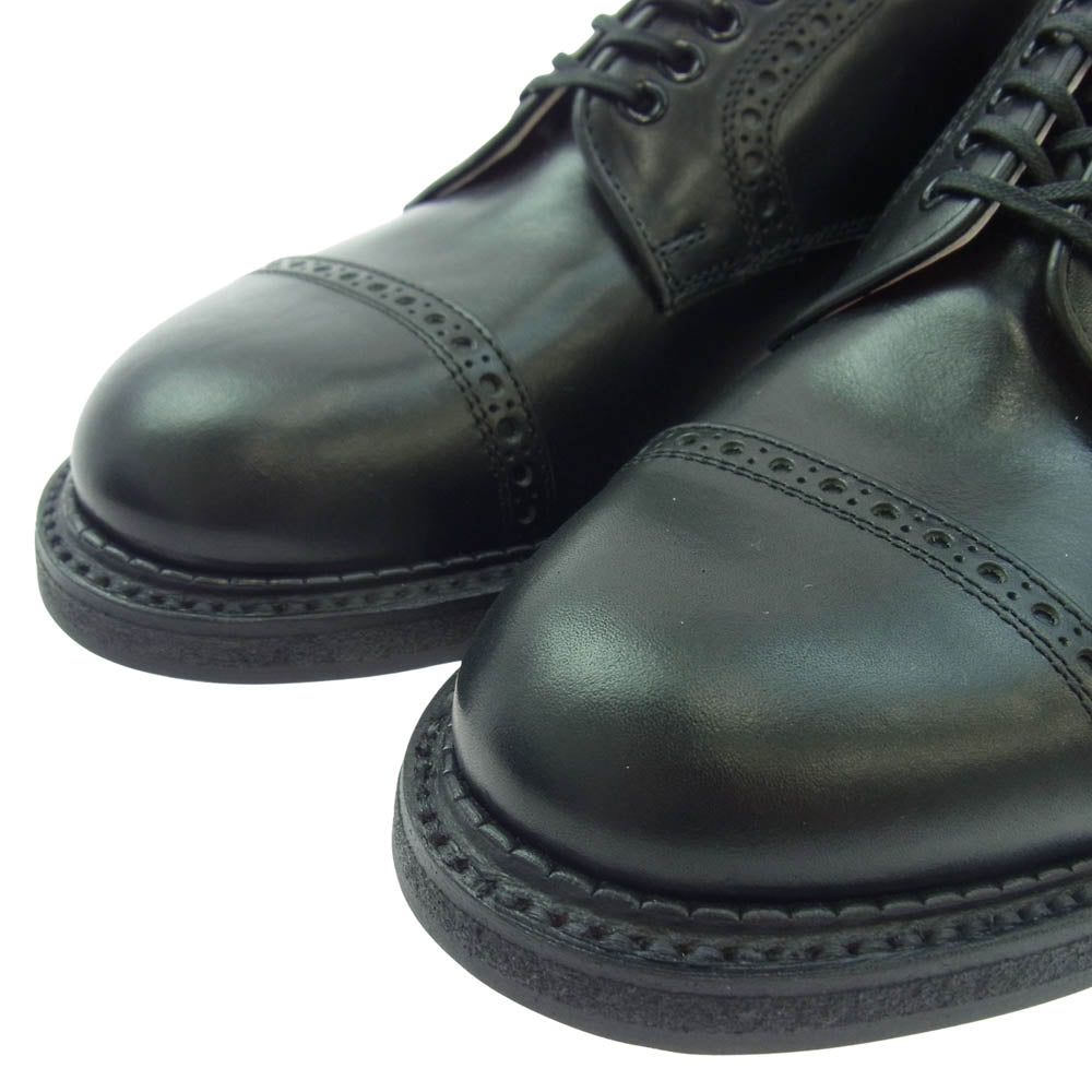 キッズラブゲイト FRITZ ストレートチップ レザー ラバーソール シューズ ブラック ブラック系 UK8.5(27cm)【新古品】【未使用】【中古】