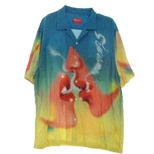 Supreme シュプリーム 20AW Blow Back Rayon S/S Shirt ブローバック レーヨン 半袖 アロハシャツ マルチカラー系 L【中古】