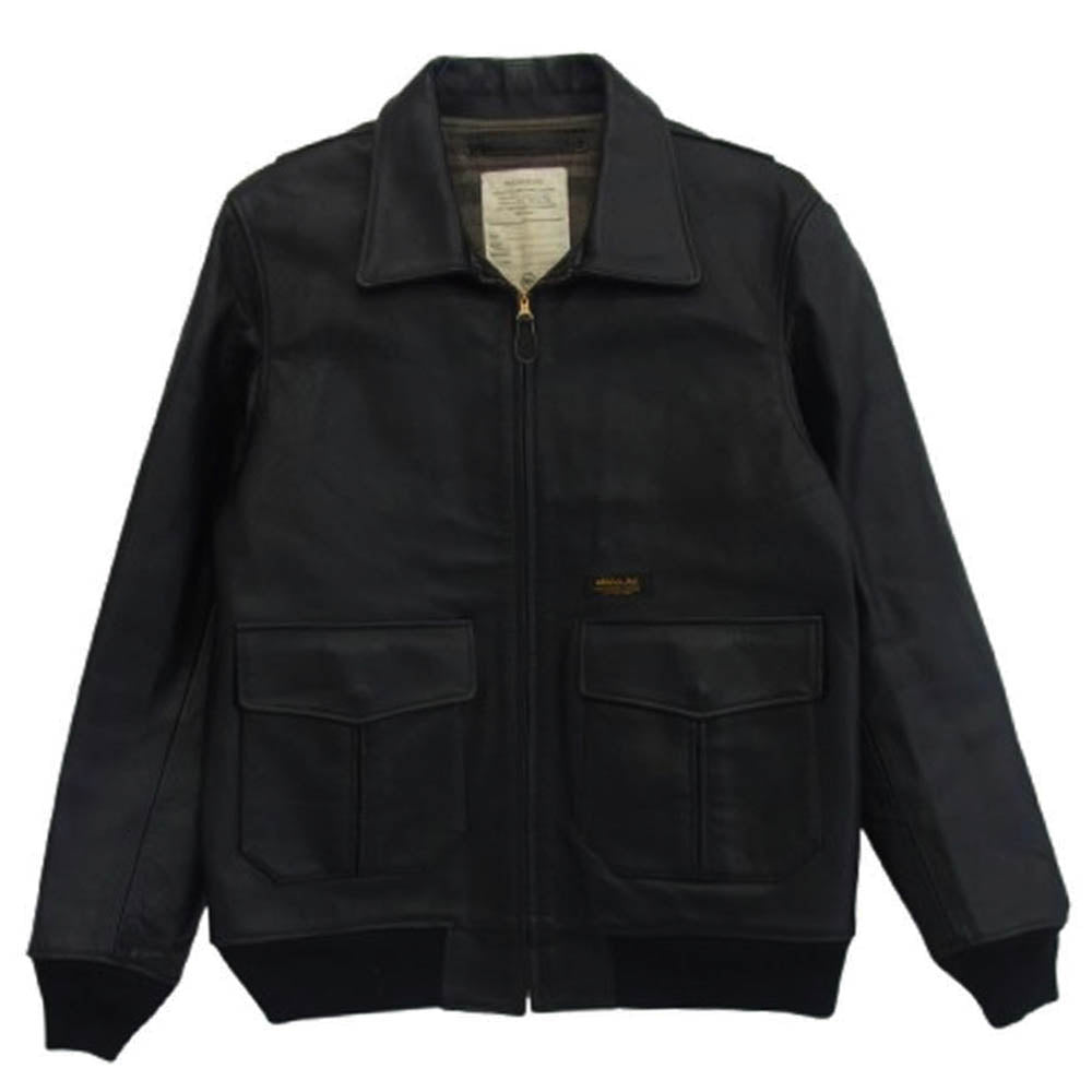 NEIGHBORHOOD ネイバーフッド ホースハイド A-2 レザー ジャケット ブラック系 L【中古】