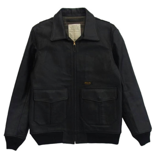 NEIGHBORHOOD ネイバーフッド ホースハイド A-2 レザー ジャケット ブラック系 L【中古】