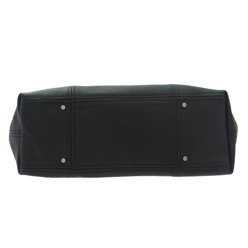 aniary アニアリ 07-052011 Shrink leather シュリンクレザー トートバッグ ブラック系【新古品】【未使用】【中古】