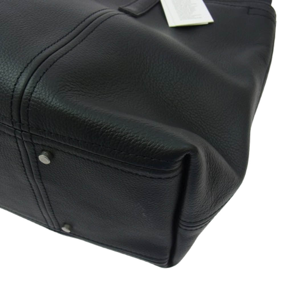 aniary アニアリ 07-052011 Shrink leather シュリンクレザー トートバッグ ブラック系【新古品】【未使用】【中古】