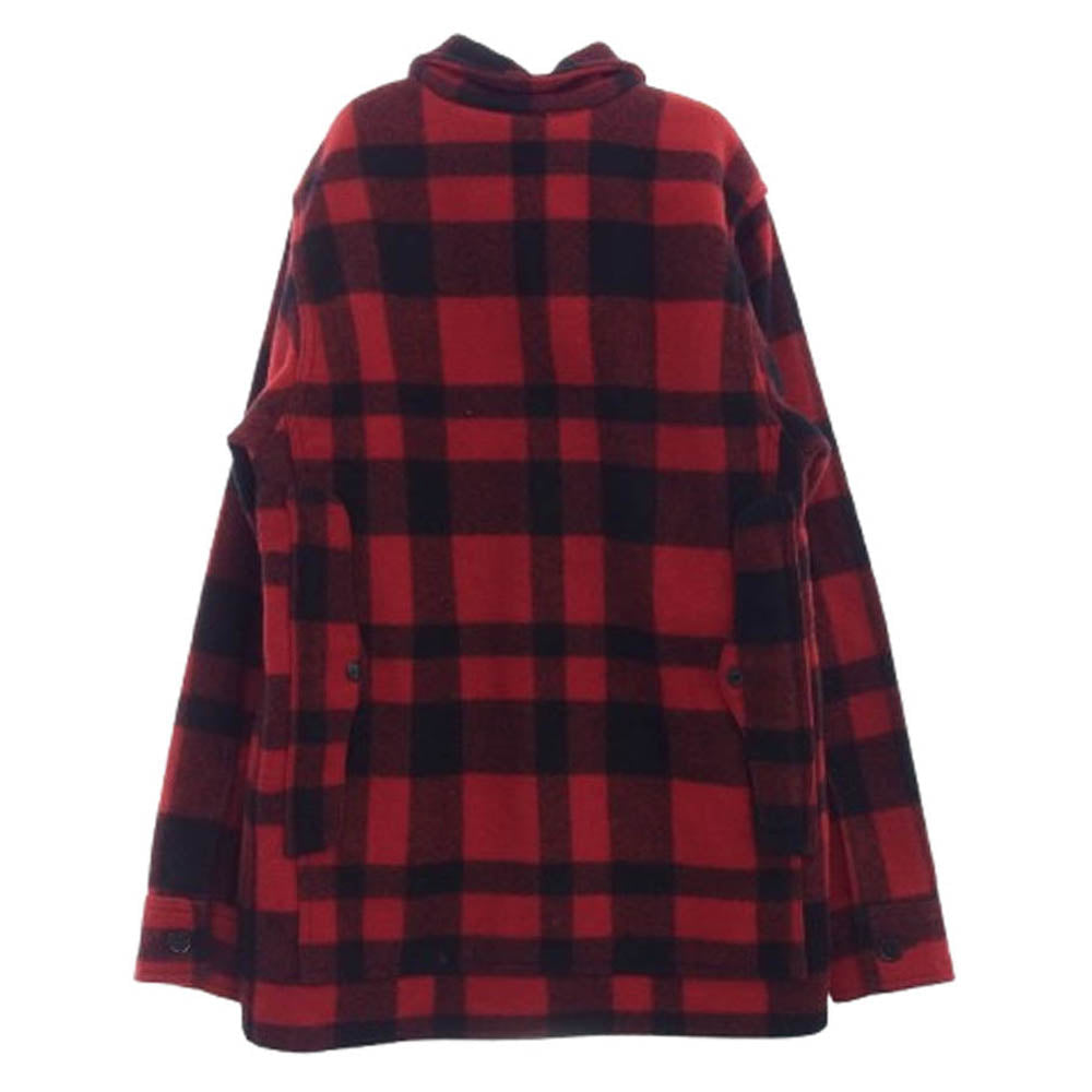 FILSON フィルソン マッキーノクルーザー チェック ウール ジャケット レッド系 ブラック系 38【中古】