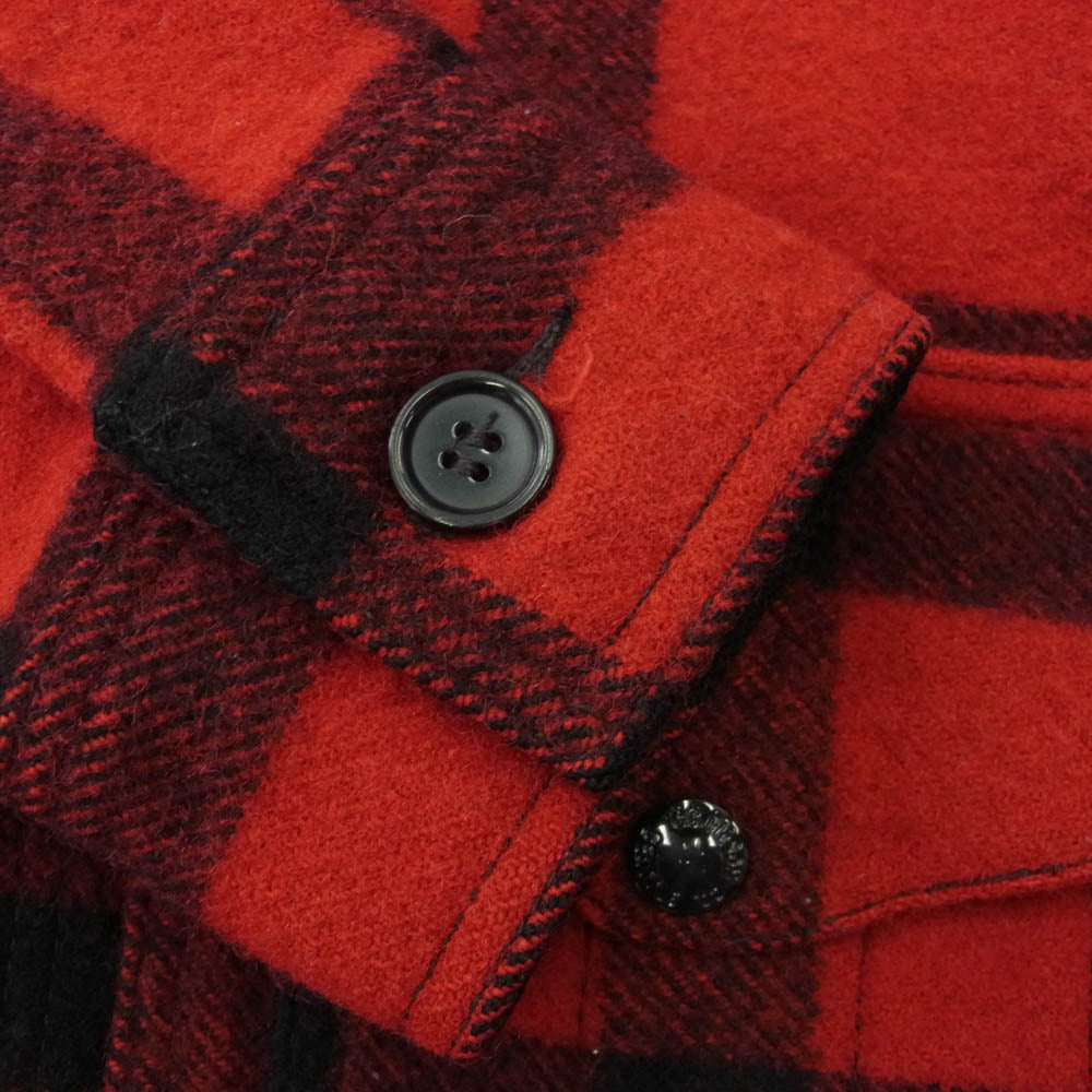 FILSON フィルソン マッキーノクルーザー チェック ウール ジャケット レッド系 ブラック系 38【中古】
