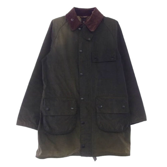 Barbour バブアー MWX1041SG51 SOLWAY ZIP ソルウェイジップ オイルド ジャケット カーキ系 38【中古】