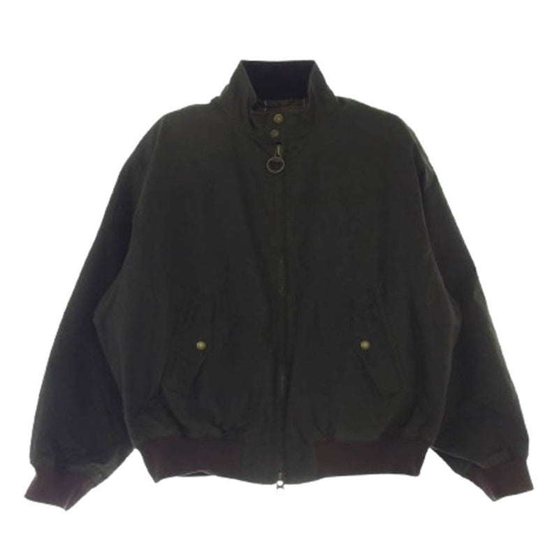 Barbour バブアー 24AW 242MWX2327 × Baracuta バラクータ WAX JACKET G9 ワックス オイルド ジャケット ブルゾン カーキ系 M【中古】