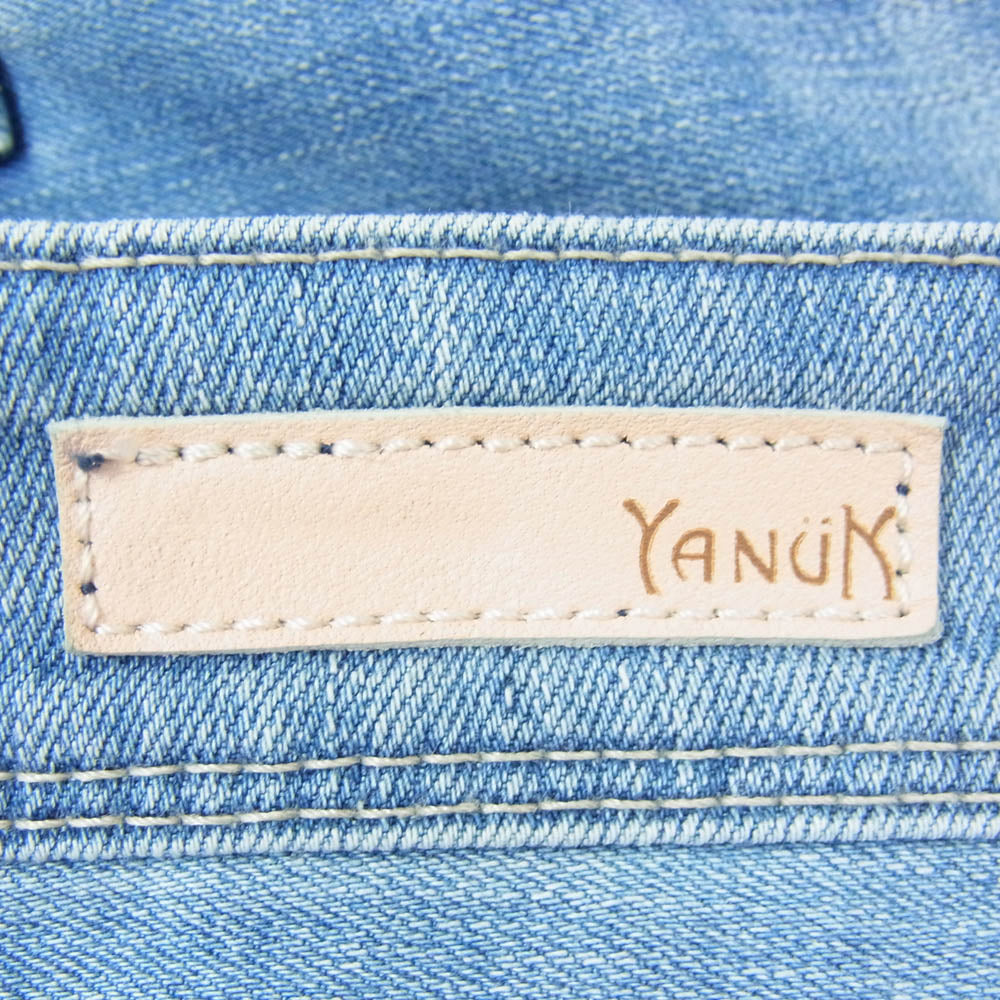 YANUK ヤヌーク 57131011 ANNETTE Straight デニムパンツ ジーンズ インディゴブルー系 23【中古】