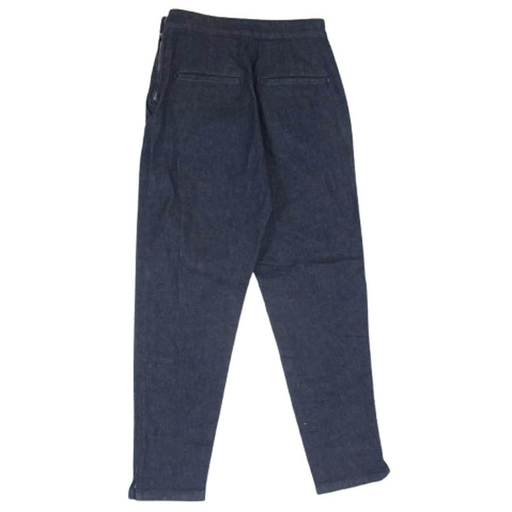 YANUK ヤヌーク 57152511 × 樋口かほり サイドジップフライ テーパード デニムパンツ ジーンズ インディゴブルー系 M【中古】