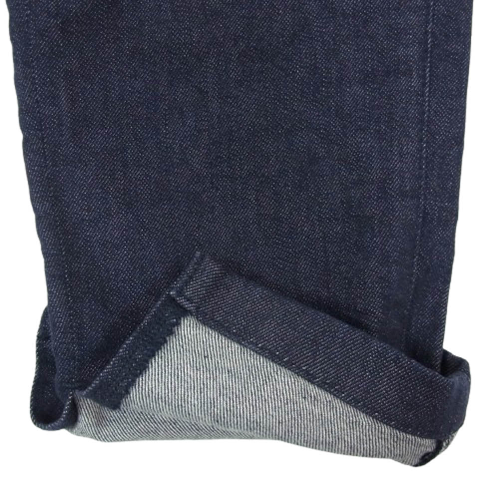 YANUK ヤヌーク 57152511 × 樋口かほり サイドジップフライ テーパード デニムパンツ ジーンズ インディゴブルー系 M【中古】