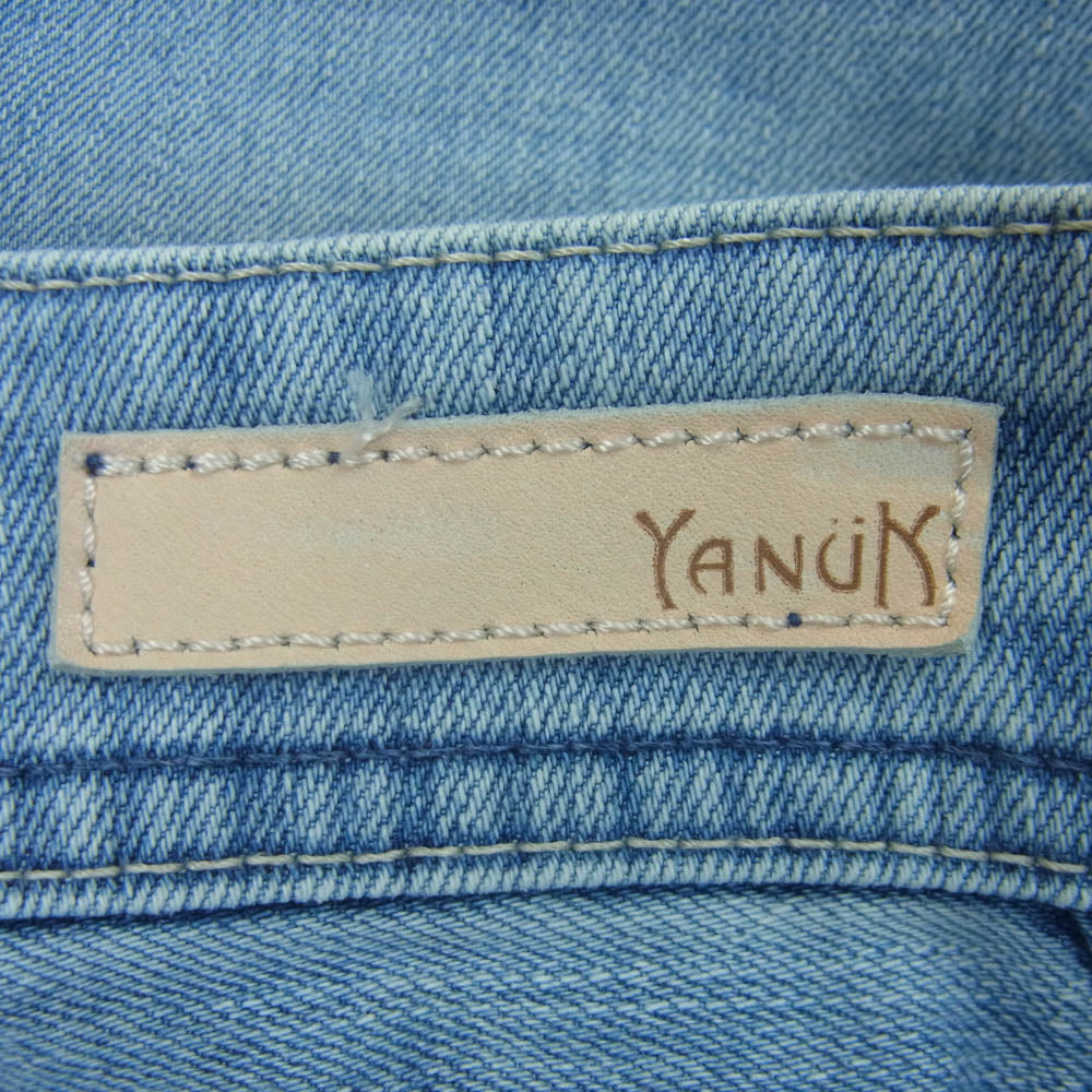 YANUK ヤヌーク 57121232 Lea ジップフライ ストレート デニム パンツ ジーンズ インディゴブルー系 APS 23【中古】