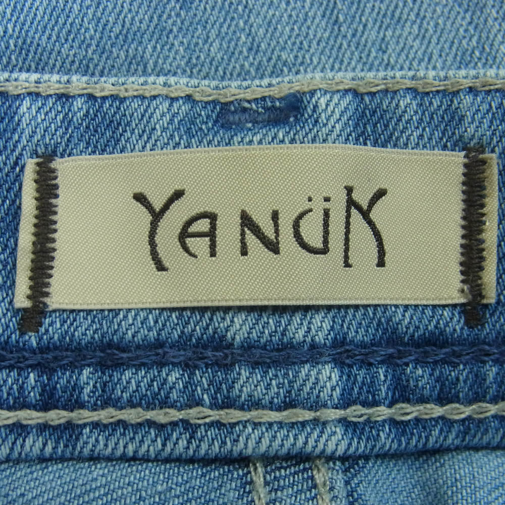 YANUK ヤヌーク 57121232 Lea ジップフライ ストレート デニム パンツ ジーンズ インディゴブルー系 APS 23【中古】