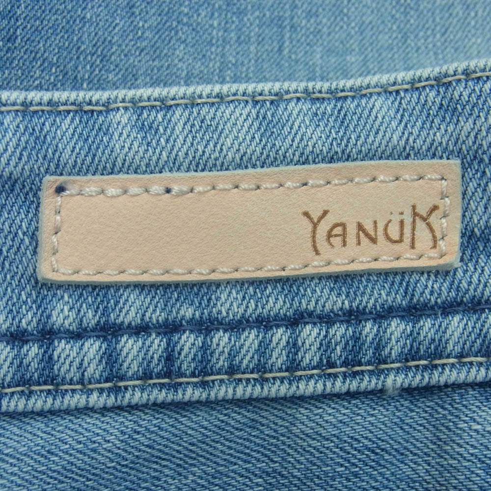 YANUK ヤヌーク 57142222 Really Light Joan ルーズフィット ストレート デニム パンツ ジーンズ インディゴブルー系 APS 23【中古】