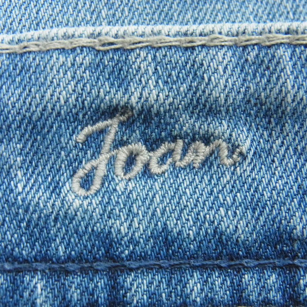 YANUK ヤヌーク 57142222 Really Light Joan ルーズフィット ストレート デニム パンツ ジーンズ インディゴブルー系 APS 23【中古】