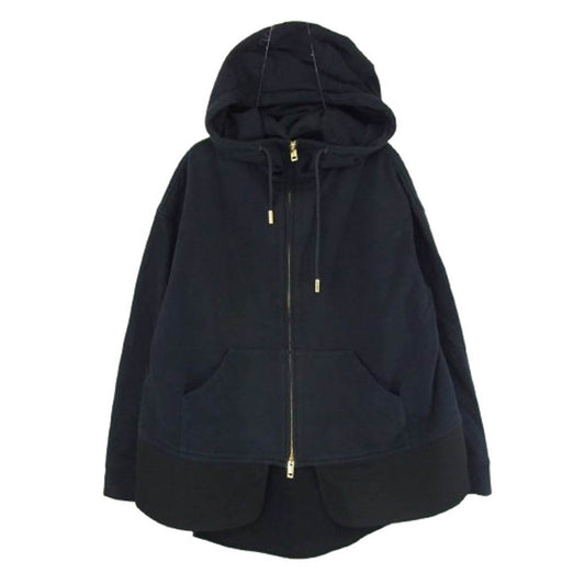 THE RERACS ザリラクス 19SS 19SS-REBL-199L ダブルジップ フーディー パーカー ブラック系 F【中古】