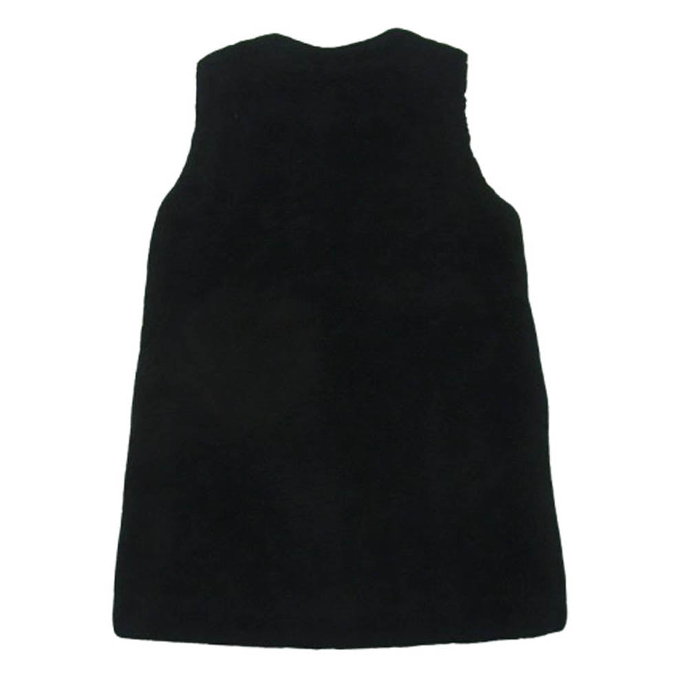 THE RERACS ザリラクス 16FW-RECT-131L 中綿 内キルティング ジップアップ ボア フリース ベスト ジレ ブラック系【中古】