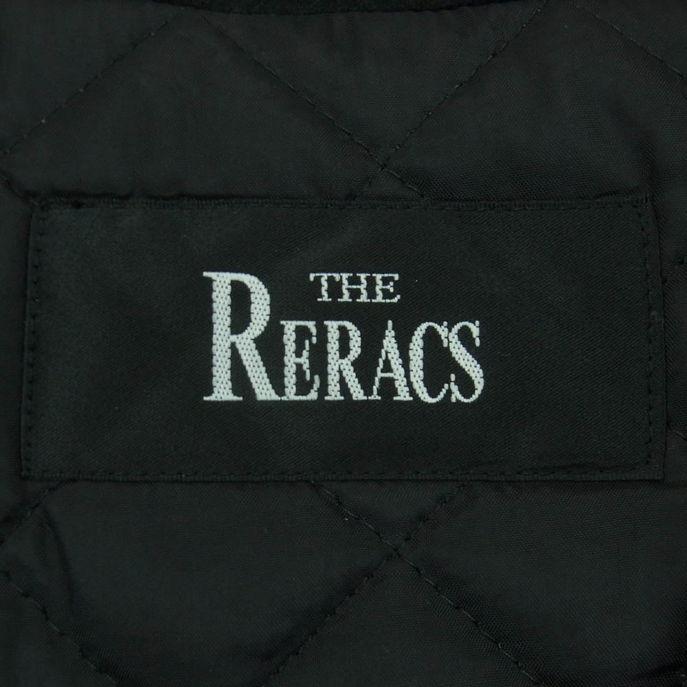 THE RERACS ザリラクス 16FW-RECT-131L 中綿 内キルティング ジップアップ ボア フリース ベスト ジレ ブラック系【中古】