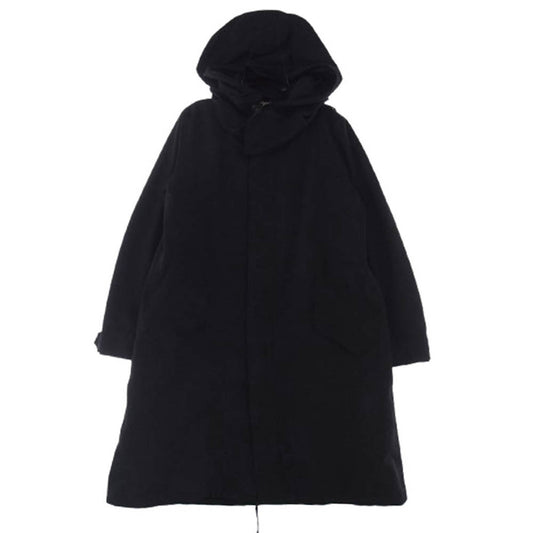 THE RERACS ザリラクス 16AW 16FW-RECT-115L ジップアップ フーデッド モッズコート ブラック系 38【中古】