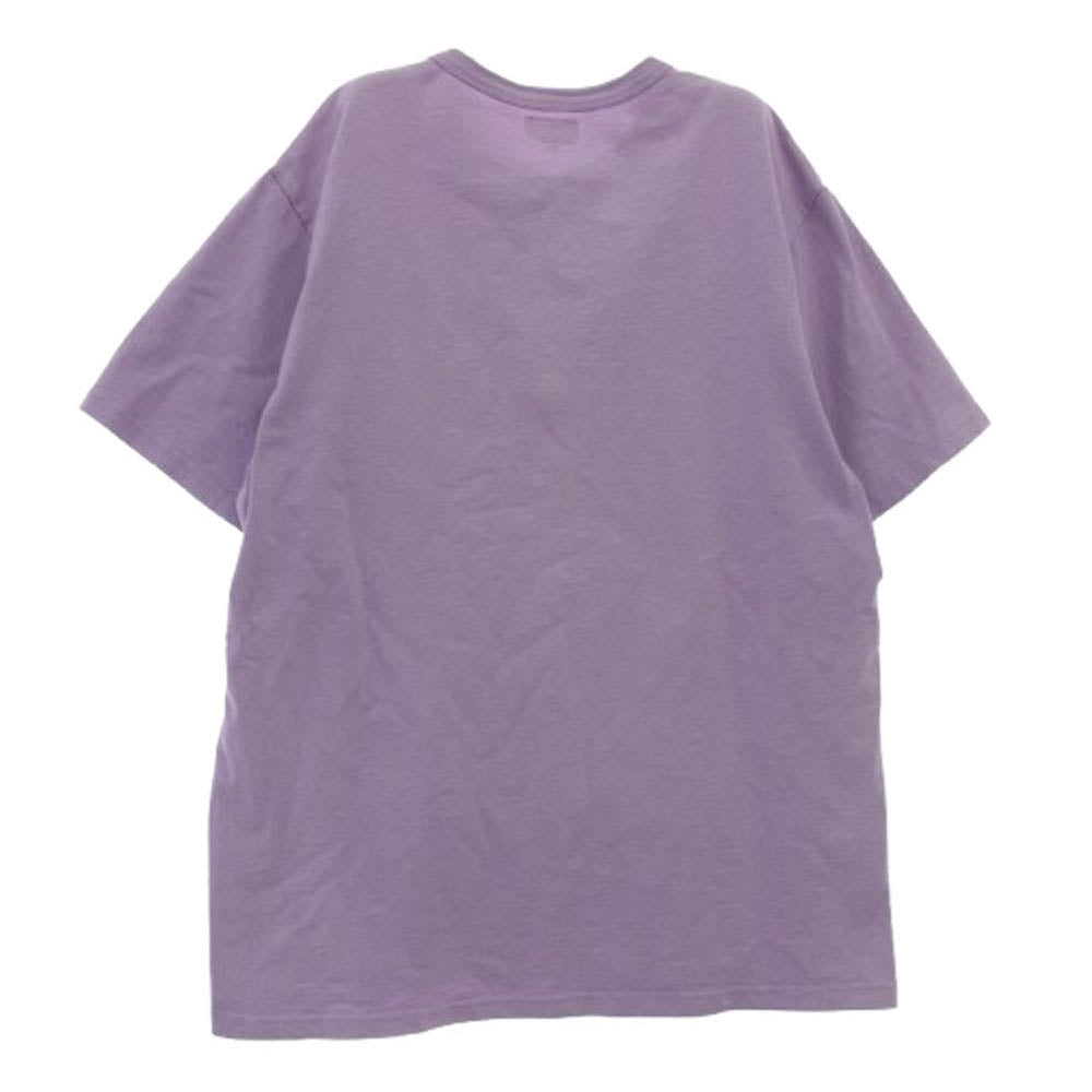 Supreme シュプリーム 20AW Plaid Applique S/S Top アップリケ エスエス トップ 半袖 Tシャツ パープル系 L【中古】