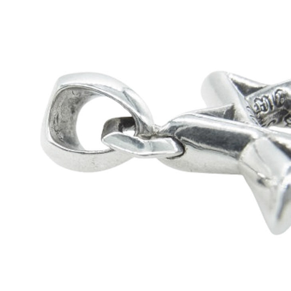CHROME HEARTS クロムハーツ（原本無） CONERギャランティカード付属 SMALL STAR OF DAVID PENDANT スターオブダビデ スモール ネックレス トップ シルバー系【中古】