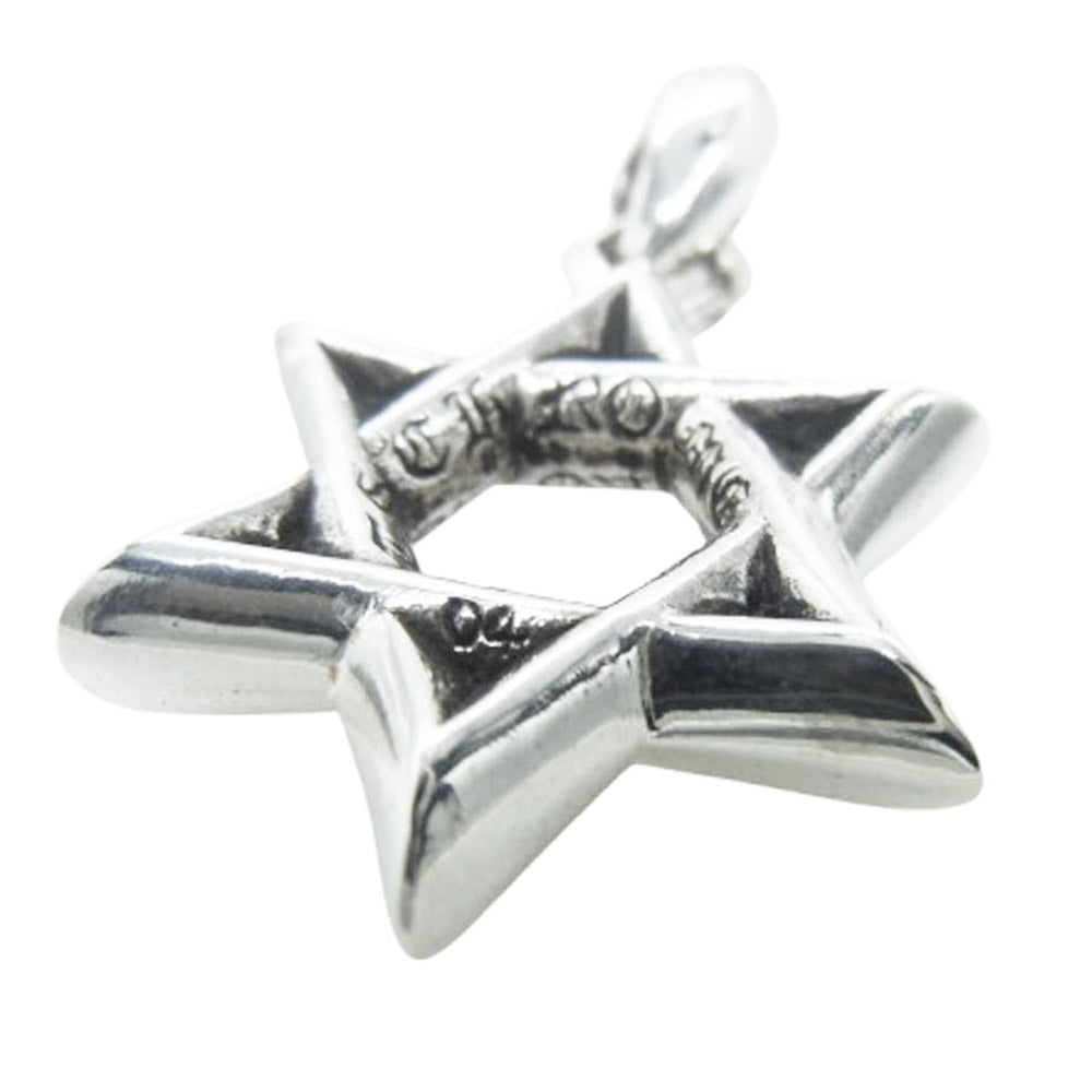 CHROME HEARTS クロムハーツ（原本無） CONERギャランティカード付属 SMALL STAR OF DAVID PENDANT スターオブダビデ スモール ネックレス トップ シルバー系【中古】