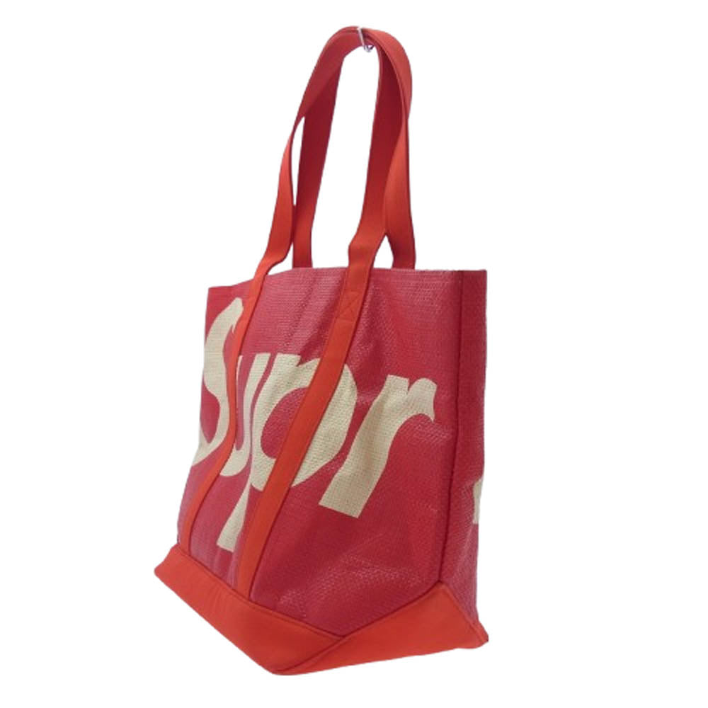 Supreme シュプリーム 20SS RAFFIA TOTE BAG ラフィア トート バッグ レッド系 レッド系【中古】