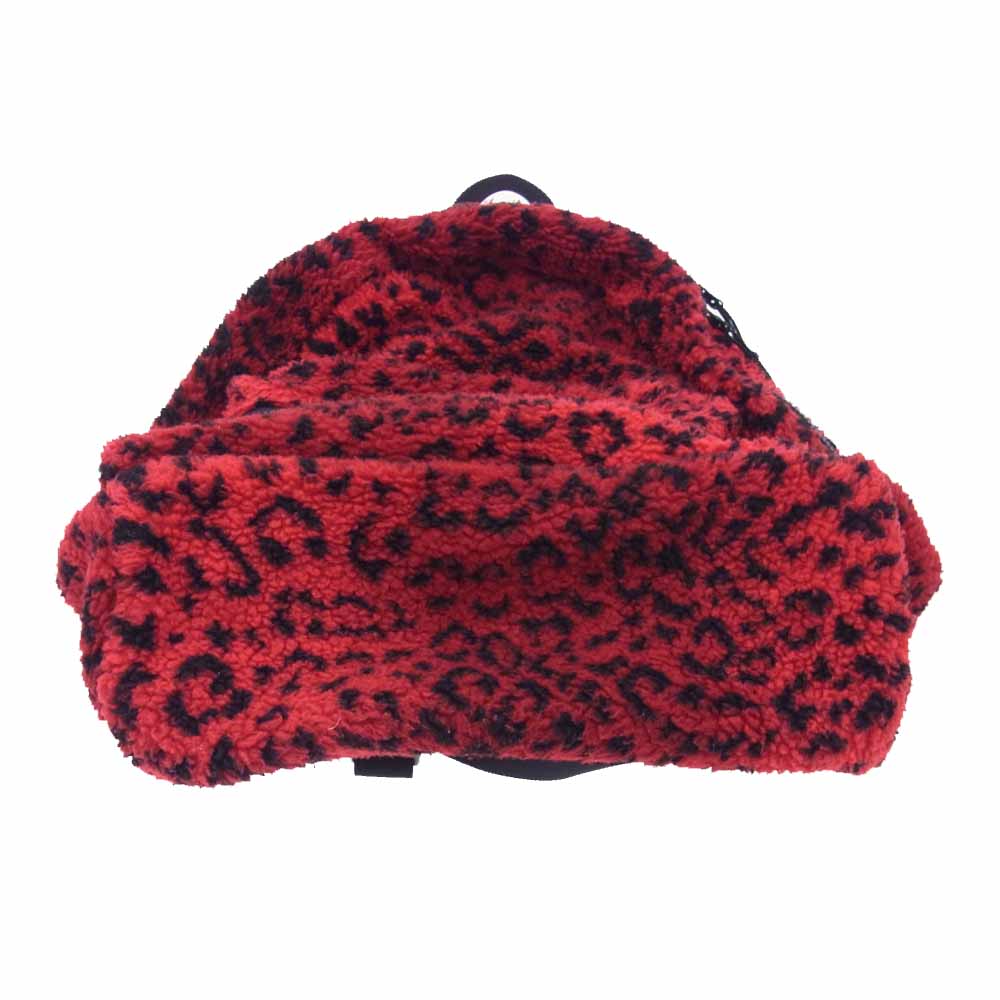 Supreme シュプリーム 17AW Leopard Fleece Backpack レオパード フリース バックパック リュック レッド系 レッド系【中古】