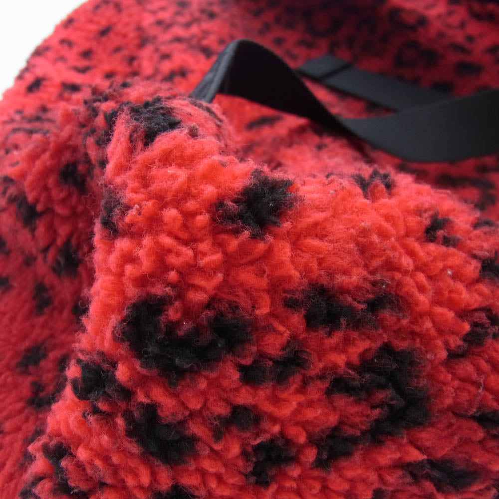 Supreme シュプリーム 17AW Leopard Fleece Backpack レオパード フリース バックパック リュック レッド系 レッド系【中古】