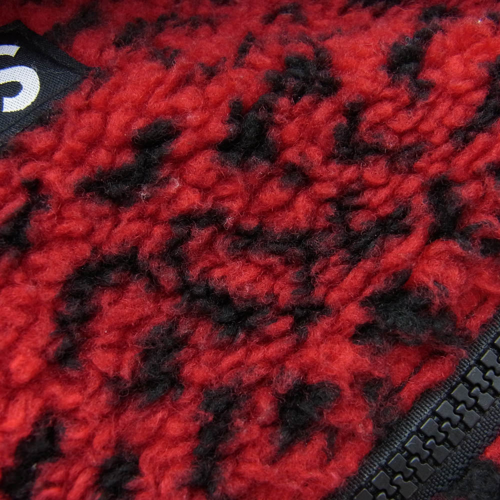 Supreme シュプリーム 17AW Leopard Fleece Backpack レオパード フリース バックパック リュック レッド系 レッド系【中古】