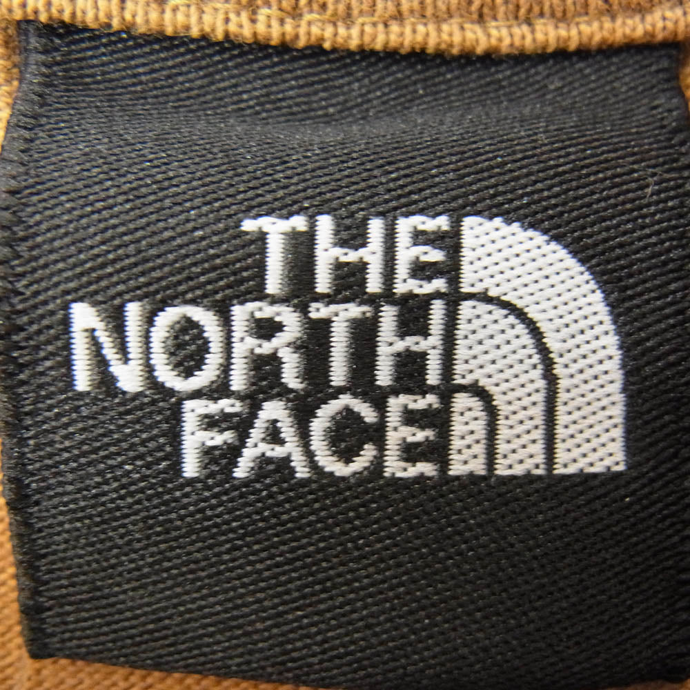 THE NORTH FACE ノースフェイス NT81931 L/S SQUARE Logo TEE アームロゴ プリント 長袖 カットソー ライトブラウン系 M【中古】