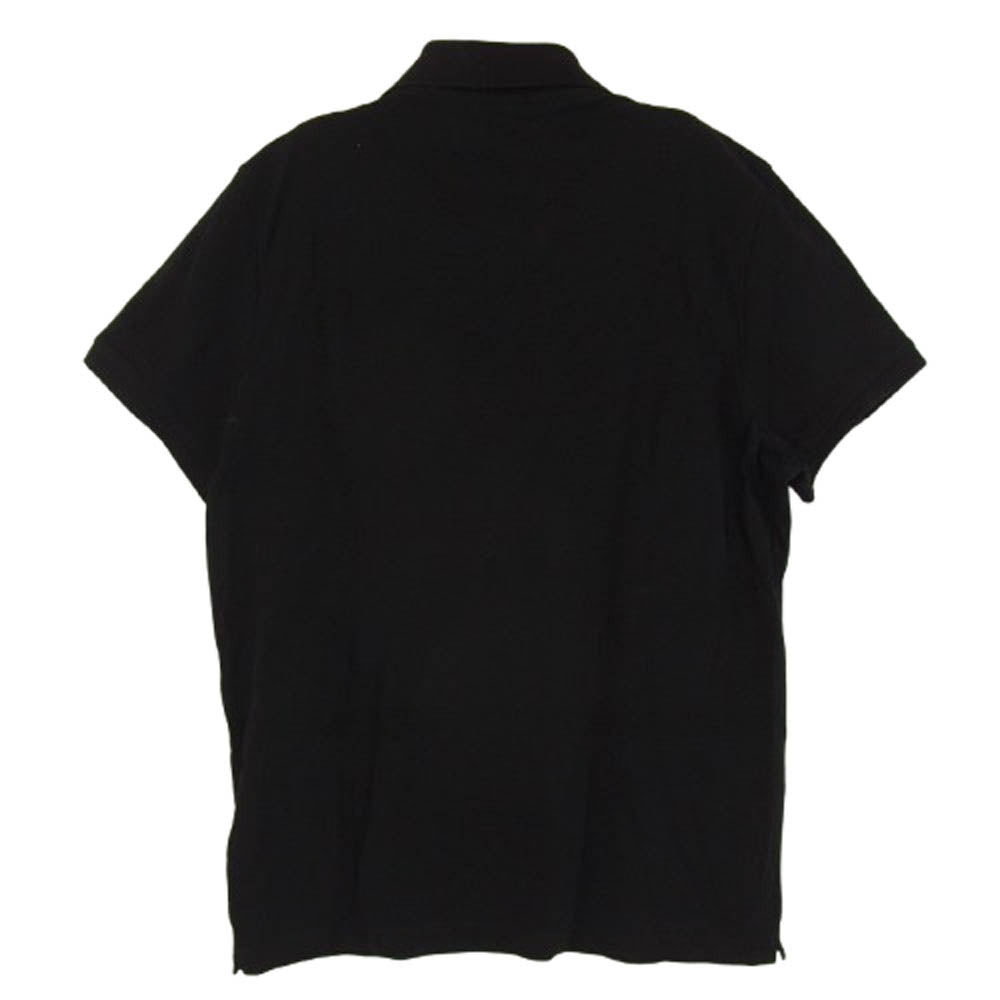 MONCLER モンクレール 19SS E10918322000 84556 モンクレールジャパンタグ MAGLIA POLO MANICA CORTA ワッペンデザイン コットン 半袖 ポロシャツ ブラック系 M【中古】