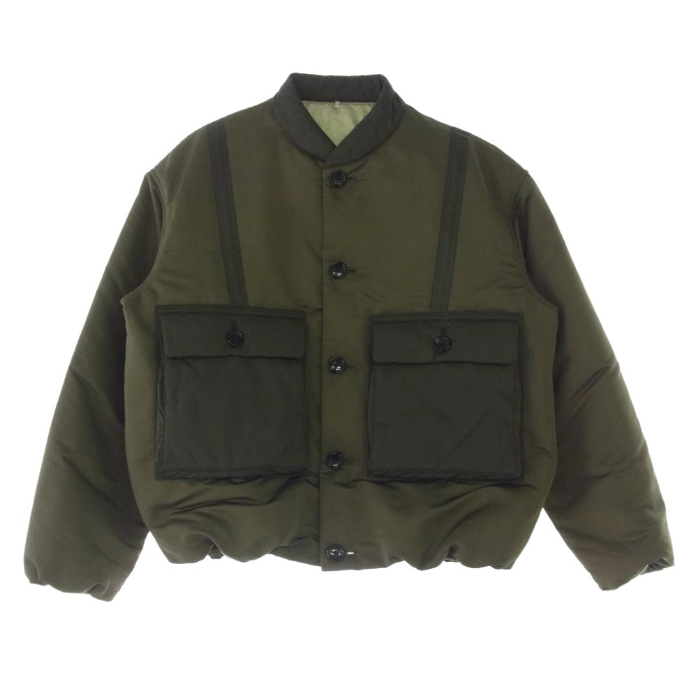 エトス RELINQENT JACKET 中綿 ショートジャケット カーキ系 2【中古】