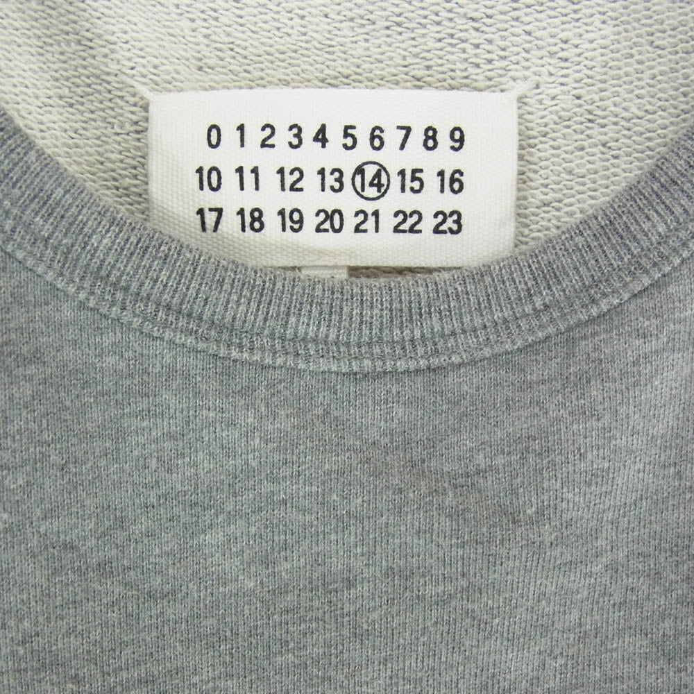 MAISON MARGIELA メゾンマルジェラ 18AW S50GU0064 S25279 STEREOTYPE 四つタグ デザイン スウェット トレーナー グレー系 44【中古】