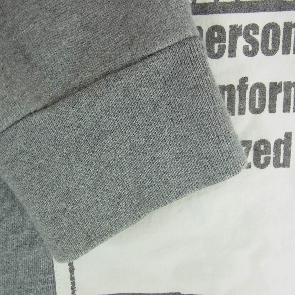 MAISON MARGIELA メゾンマルジェラ 18AW S50GU0064 S25279 STEREOTYPE 四つタグ デザイン スウェット トレーナー グレー系 44【中古】